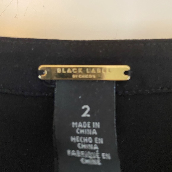 Chico’s Black Label Tie Sleeve Blouse - Sz. 2 - Picture 8 of 10